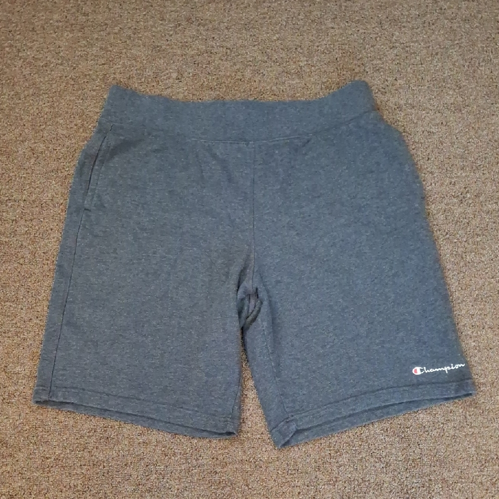 Champion Men's Athletic Terry Cloth Gray Shorts XL